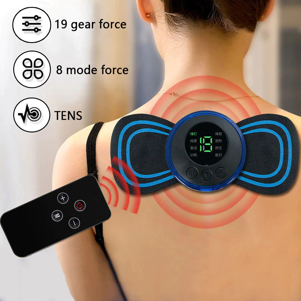 Pain Relief Portable Mini Electric Massager Ems Mini Body Massage Patch For Muscle Pain Relief-neck,arms,back,shoulder & All Body Pain Relief