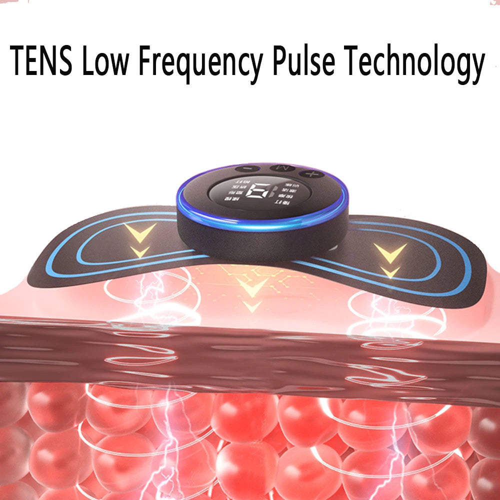 Pain Relief Portable Mini Electric Massager Ems Mini Body Massage Patch For Muscle Pain Relief-neck,arms,back,shoulder & All Body Pain Relief