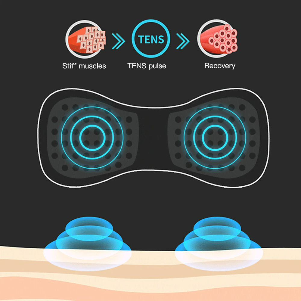 Pain Relief Portable Mini Electric Massager Ems Mini Body Massage Patch For Muscle Pain Relief-neck,arms,back,shoulder & All Body Pain Relief