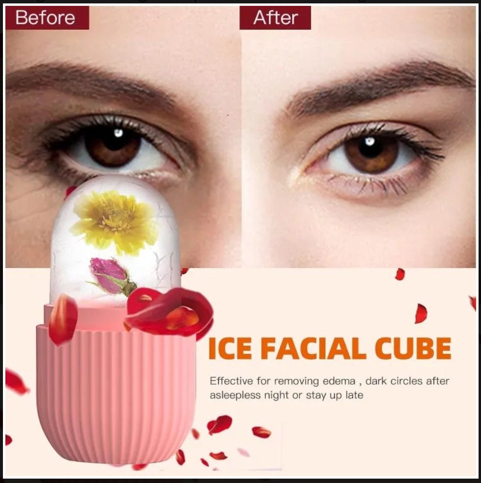 Silicone Ice Cube Roller Massager for Face,Eyes and Neck