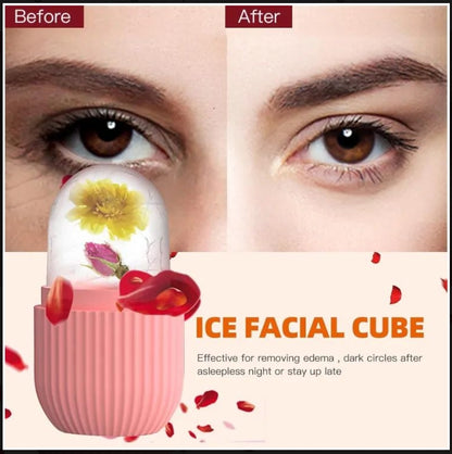 Silicone Ice Cube Roller Massager for Face,Eyes and Neck