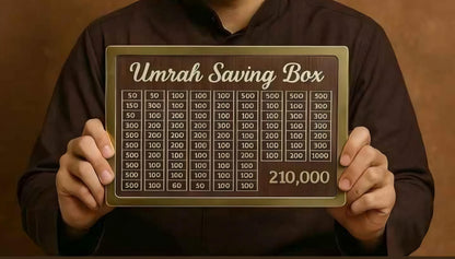 Umrah Saving Box - Save 210,000 for Umrah | Smart Money Saving Box