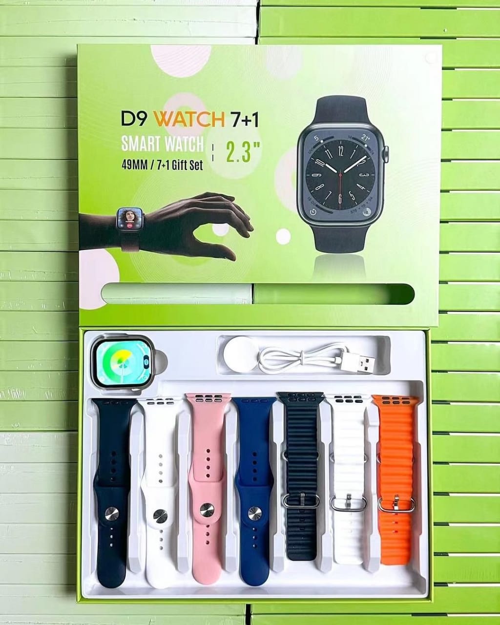 D9 Ultra Smart Watch Series 9 – 2.09″ Display With 7 Straps | Bluetooth Calling | 7 Straps | Fitness & Sports Smartwatch For Android & Iphone