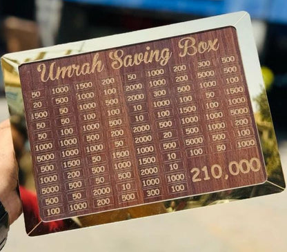 Umrah Saving Box - Save 210,000 for Umrah | Smart Money Saving Box