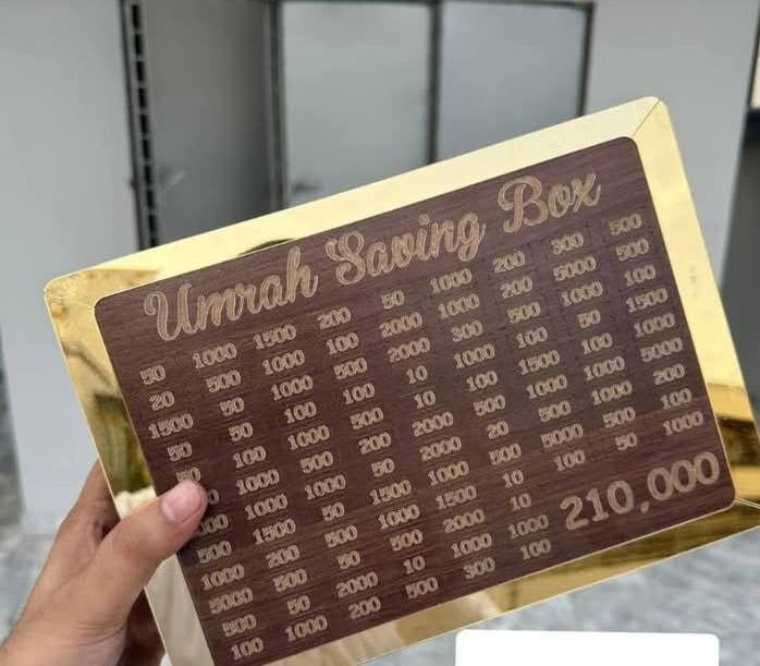 Umrah Saving Box - Save 210,000 for Umrah | Smart Money Saving Box