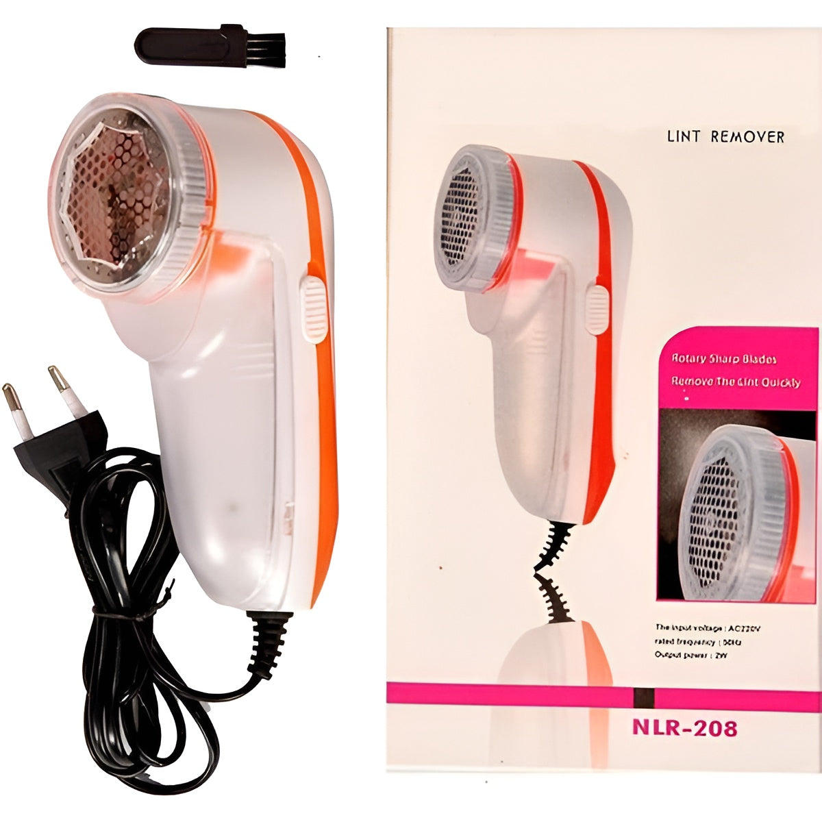 New Nova Nlr-208 Electric Fabric Lint Remover – Rechargeable, High-speed Rotary Blades